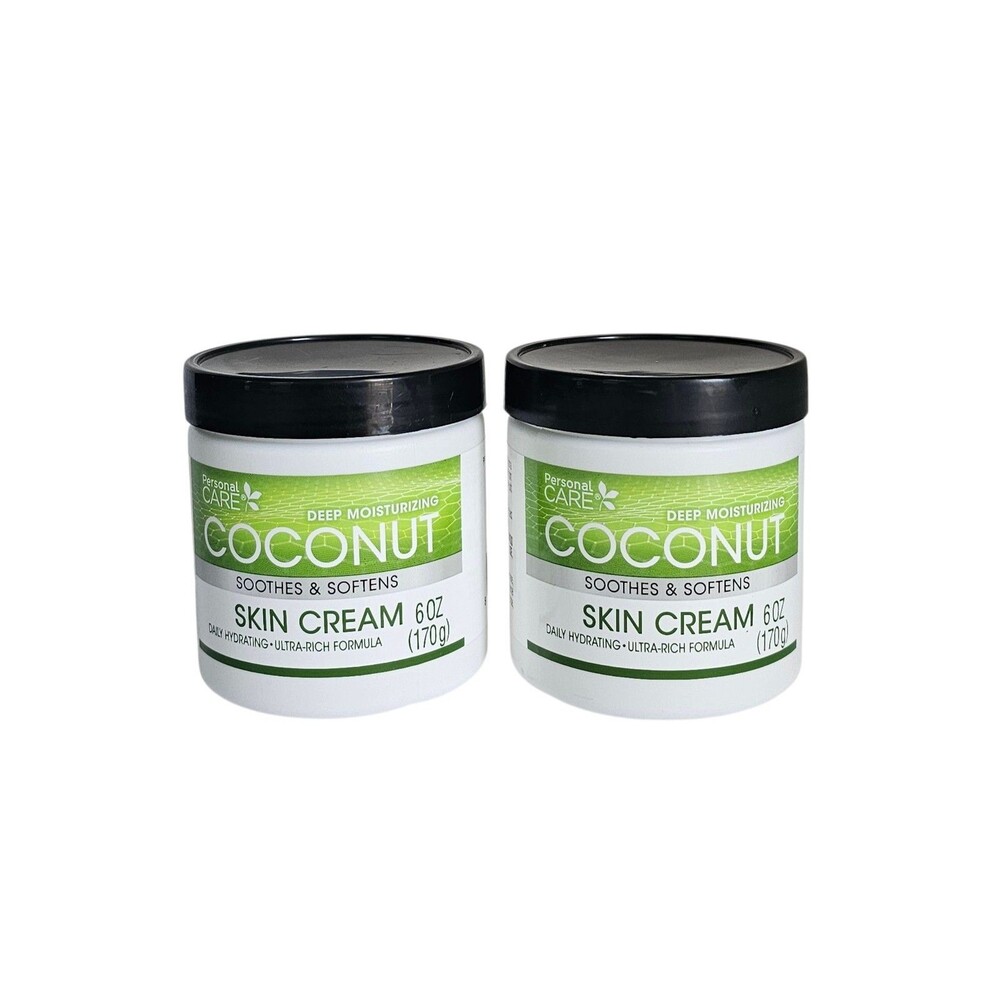 Personal Care Deep Moisturizing Coconut Skin Cream 6 oz each  2PK